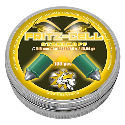 100 Stahlkopf 5,5mm Diabolos Fritz-Cell Spitzkopf Luftgewehr Luftpistole 100 Stahlkopf 5,5mm Diabolos Fritz-Cell Spitzkopf Luftgewehr Luftpistole von WEILAX