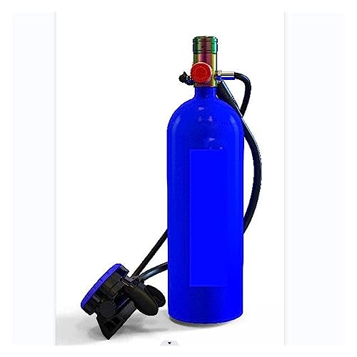 WEIQIAO Tauchflaschen 2,3 L Tauch-Sauerstoffflaschen, Konstantdruck-Unterwasser-Freitauchausrüstung, Tauchzubehör Mit 10–15 Minuten Kapazität, Tauchausrüstung Tauch-Übungsausrüstung(Blue) von WEIQIAO