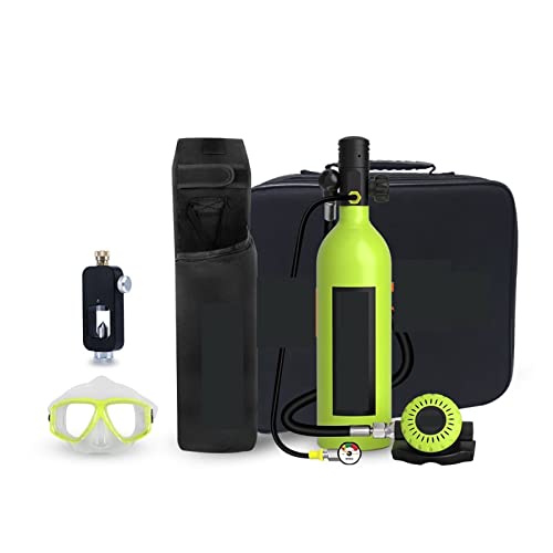 WEIQIAO Tauchflaschen Tauchanzug 1L Tauchflasche Unterwasser-Atemanzug Tauch-Übungsausrüstung(Green) von WEIQIAO
