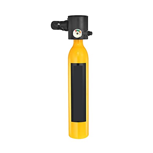 WEIQIAO Tauchflaschen Tragbare Unterwasser-Notfallgasflasche, Ausgestattet Mit Einem Vollständigen Satz Sauerstofftanks for Tauchatemgeräte Tauch-Übungsausrüstung(Orange0.5L respirator) von WEIQIAO