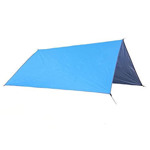 WEITINGKKK Camping unterstand hängematte tarp, Hängematten-Regenplane, Outdoor-Campingzubehör, tragbare Sonnenschutz-Campingplane for Camping, Reisen, Outdoor, Hängematten(Blue) von WEITINGKKK