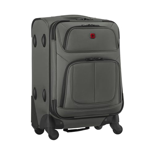 WENGER, Sion, Softside Carry-On with 4 Wheels/Expansion/Removable Wet Pocket, Dark Grey WENGER, Sion, Softside Carry-On with 4 Wheels/Expansion/Removable Wet Pocket, Dark Grey von WENGER