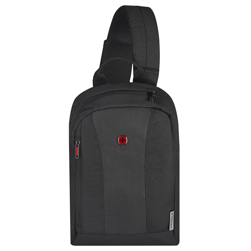 WENGER Monosling Schultertasche mit Tabletfach, 10 Zoll, Verstellbarer Riemen, 6 l, Leicht, Schwarz, 611876 WENGER Monosling Schultertasche mit Tabletfach, 10 Zoll, Verstellbarer Riemen, 6 l, Leicht, Schwarz, 611876 von WENGER