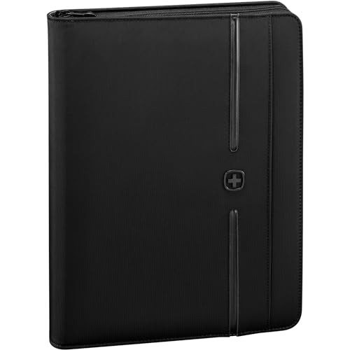 WENGER Affiliate Schreibmappe mit Ringhefter und 10 Zoll Tabletfach, Padfolio mit Business-Organizer, Polyester, A4-Notizbuch, Damen Herren, Schwarz, 601361 WENGER Affiliate Schreibmappe mit Ringhefter und 10 Zoll Tabletfach, Padfolio mit Business-Organizer, Polyester, A4-Notizbuch, Damen Herren, Schwarz, 601361 von WENGER
