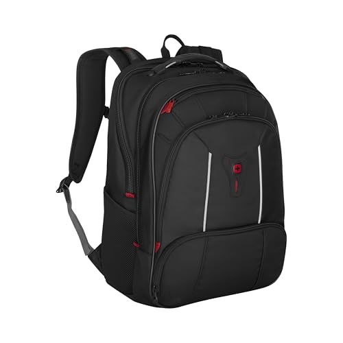 WENGER Carbon Pro Laptop-Rucksack mit Tabletfach, Notebook bis 17 Zoll, Tabletfach, 33 l, Damen Herren, Büro Business Uni, Schwarz, 653129 WENGER Carbon Pro Laptop-Rucksack mit Tabletfach, Notebook bis 17 Zoll, Tabletfach, 33 l, Damen Herren, Büro Business Uni, Schwarz, 653129 von WENGER