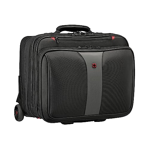 WENGER Patriot Trolley Laptop-Tasche, Notebook bis 17 Zoll, Tablet bis 10 Zoll, Aktentasche zum Rollen, Organizer, 38 l, Damen Herren, Büro Business-Reisen, Schwarz, 612259 WENGER Patriot Trolley Laptop-Tasche, Notebook bis 17 Zoll, Tablet bis 10 Zoll, Aktentasche zum Rollen, Organizer, 38 l, Damen Herren, Büro Business-Reisen, Schwarz, 612259 von WENGER