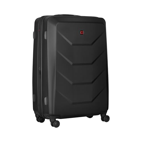 WENGER Prymo Large Hartschalenkoffer mit 4 Rollen, Trolley, Groß, 93 (107) l, Sicherheitsschloss, Damen Herren, Reisen Urlaub, Schwarz, 612538 WENGER Prymo Large Hartschalenkoffer mit 4 Rollen, Trolley, Groß, 93 (107) l, Sicherheitsschloss, Damen Herren, Reisen Urlaub, Schwarz, 612538 von WENGER