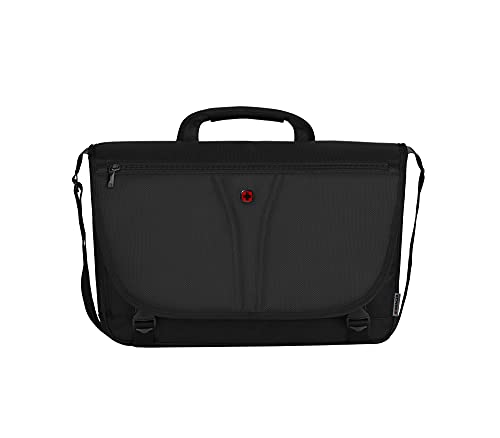 Wenger 606463 BC Fly 14"/16" Expandable Laptop Messenger Bag, SmartGuard Laptop Protection with a QuickAcess Tablet tocket in Black (13 litres) von WENGER