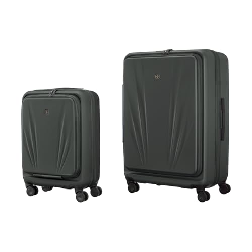 WENGER Skyon Large Hartschalenkoffer mit 4 Rollen, Trolley, Groß, 103 (120) l, Sicherheitsschloss, Damen Herren, Reisen Urlaub, Anthrazit, 653567 WENGER Skyon Large Hartschalenkoffer mit 4 Rollen, Trolley, Groß, 103 (120) l, Sicherheitsschloss, Damen Herren, Reisen Urlaub, Anthrazit, 653567 von WENGER