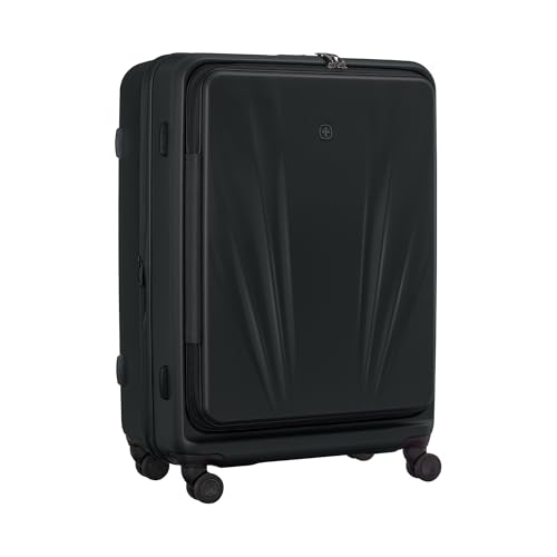WENGER Skyon Large Hartschalenkoffer mit 4 Rollen, Trolley, Groß, 103 (120) l, Sicherheitsschloss, Damen Herren, Reisen Urlaub, Schwarz, 653566 WENGER Skyon Large Hartschalenkoffer mit 4 Rollen, Trolley, Groß, 103 (120) l, Sicherheitsschloss, Damen Herren, Reisen Urlaub, Schwarz, 653566 von WENGER