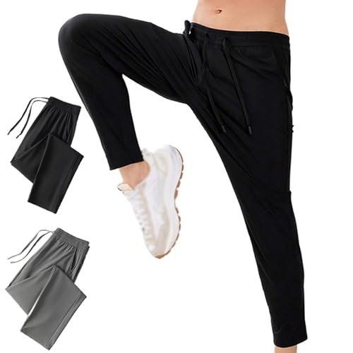 Lorafit Pants, Lorafit Stretch Pants, Comfysfit Ultra Stretch Quick Drying Pants Casual Joggers Unisex (2XL(75-85kg),Black) von WENJIN