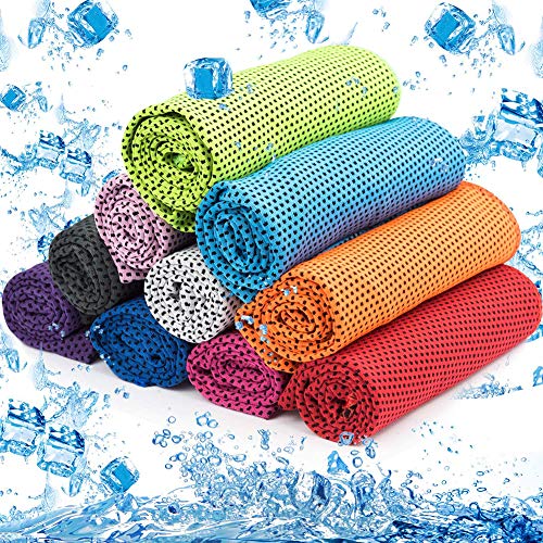 WENTS Kühlendes Handtuch 10 Stück Mikrofasertuch Sporthandtuch 80 x 30 Gym Mikrofasertuch für Männer oder von WENTS