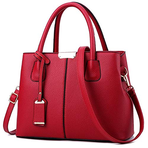 Handtasche Damen klein Damen Handtasche Handtaschen Frauen Damenhandtaschen Designerhandtaschen für Frauen Damenhandtaschen und Geldbörsen Maroon von WESDOO