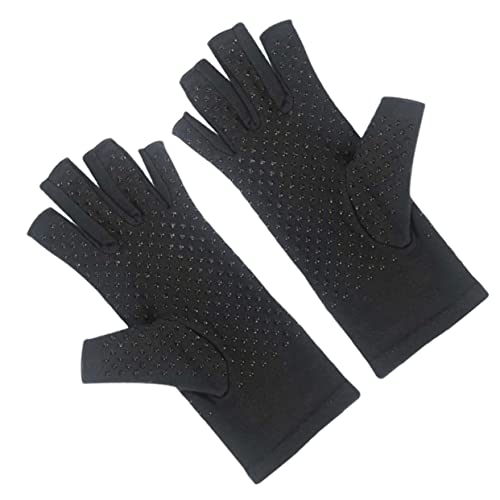 WESIEVYA 1 Paar Abgabe von Handschuhen thermohandschuhe Thermal Gloves Halbfinger-Motorradhandschuhe Fingerlose Outdoor-Handschuhe Halbfinger Fahrradhandschuhe Bodybuilder-Handschuhe Black von WESIEVYA