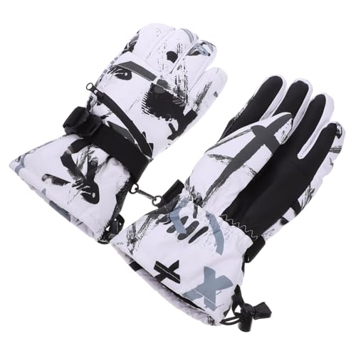 WESIEVYA 1 Paar Winddichte Outdoor-Handschuhe, rutschfeste Skihandschuhe, Winter-reithandschuhe von WESIEVYA
