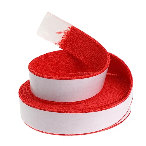 WESIEVYA 1 Rolle Schlägergurt Tennis-Overgrips Zubehör für Tennisschläger Badminton-Overgrips Sportband Tennis Griffband Racket Griffband Handgriffe Klebeband Tennis-Griffband Polyester rot von WESIEVYA