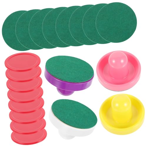 WESIEVYA 1 Set Spieltisch Eishockey Pucks Und Pusher Mini Eishockey Zubehör Für Kinder Und Erwachsene Ideal Für Air Hockey Tischspiele Und Freizeitvergnügen von WESIEVYA