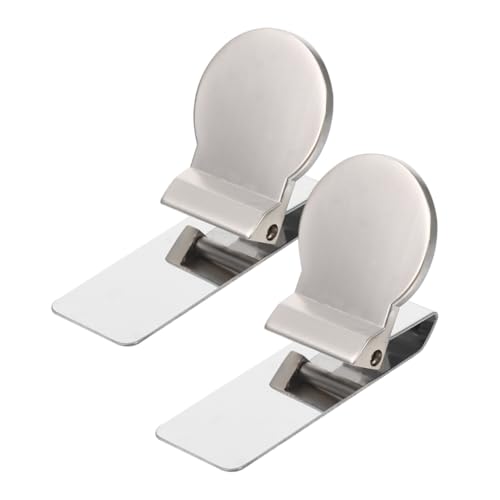 WESIEVYA 2 Stück Edelstahl Geldbörsenclip Für Büro Und Outdoor, Geldklammer, Tragbarer Clip, Datei Befestigungsclip, Kleiner Geldclip, Karten Aufbewahrungsclip, Brieftasche, Geldklammer, WESIEVYA 2 Stück Edelstahl Geldbörsenclip Für Büro Und Outdoor, Geldklammer, Tragbarer Clip, Datei Befestigungsclip, Kleiner Geldclip, Karten Aufbewahrungsclip, Brieftasche, Geldklammer, von WESIEVYA