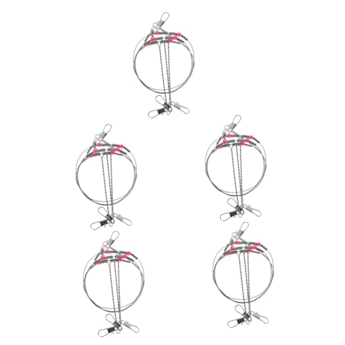 WESIEVYA 5 Sätze Balance-saitenhaken Angelvorfach-Set Balance-Bracket-rigs Langlebige Angelausrüstung Tracer-rigs Zum Meeresangeln Angelköder-rigs Silver Rostfreier Stahl WESIEVYA 5 Sätze Balance-saitenhaken Angelvorfach-Set Balance-Bracket-rigs Langlebige Angelausrüstung Tracer-rigs Zum Meeresangeln Angelköder-rigs Silver Rostfreier Stahl von WESIEVYA