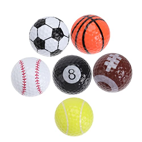 WESIEVYA 6St Golf fitnessball gymnastikballe gynastikball Light Balls lichtkugeln Übungsball Trainingsball Indoor-Bälle Übungsgeräte Übungsbälle Ball liefert Trainingsbälle Plastik von WESIEVYA