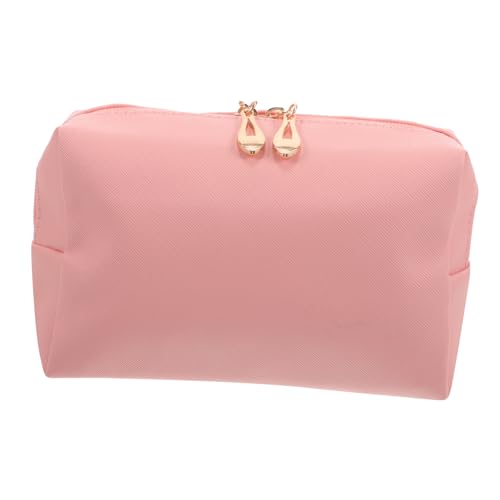 WESIEVYA Reisetasche Kosmetik Cosmetic Bag Travel Kosmetiktasche Reise Make up Beutel Aufbewahrungstasche Für Kosmetik Toilettenartikel Pastellrosa Ideal Für Unterwegs von WESIEVYA