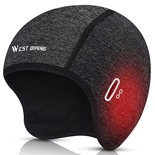 WESTGIRL Fahrrad Mütze Laufmütze, Helm-Unterziehmütze für Herren Damen, Warm Winddichte Wintermütze, Sportmütze Kopfwärmer für Laufen Radfahren Skifahren Snowboarden Motorradfahren WESTGIRL Fahrrad Mütze Laufmütze, Helm-Unterziehmütze für Herren Damen, Warm Winddichte Wintermütze, Sportmütze Kopfwärmer für Laufen Radfahren Skifahren Snowboarden Motorradfahren von WESTGIRL