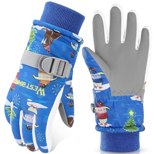 WESTGIRL Kinder Winterhandschuhe Winddicht Warme Skihandschuhe Thermofleece Wasserabweisend Schnee Cartoon kinderhandschuhe Outdoor Snowboarding Radfahren Handschuhe für 3-12 Jungen Mädchen WESTGIRL Kinder Winterhandschuhe Winddicht Warme Skihandschuhe Thermofleece Wasserabweisend Schnee Cartoon kinderhandschuhe Outdoor Snowboarding Radfahren Handschuhe für 3-12 Jungen Mädchen von WESTGIRL