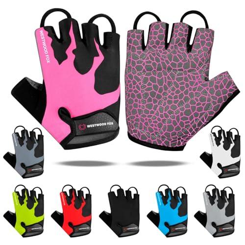 Fahrradhandschuhe, Halbfinger nisex, gepolsterte Griffe, Handfläche, Fahrrad, Sommer, Reiten, MTB-Fahrradhandschuhe für Männer und Frauen, rutschfest, fingerlos, kurz, Mountainbike, Ausfahrt, Sport Fahrradhandschuhe, Halbfinger nisex, gepolsterte Griffe, Handfläche, Fahrrad, Sommer, Reiten, MTB-Fahrradhandschuhe für Männer und Frauen, rutschfest, fingerlos, kurz, Mountainbike, Ausfahrt, Sport von WESTWOOD FOX
