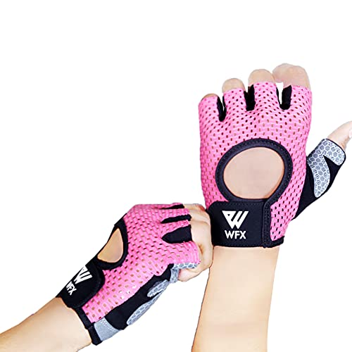 WESTWOOD FOX Fitness Handschuhe Atmungsaktive Trainingshandschuhe für Damen und Herren Gewichtheberhandschuhe Bodybuilding Gym Übung rutschfestes Crossfit Krafttraining (Pink, M) von WESTWOOD FOX