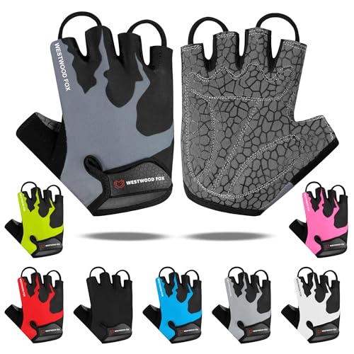 WESTWOOD FOX Fahrradhandschuhe Für Männer Halbfinger-Handschuhe rutschfest Nicht Atmungsaktiv Stoßdämpfend Mountainbike-Handschuhe Männer Frauen MTB-Handschuhe Unisex WESTWOOD FOX Fahrradhandschuhe Für Männer Halbfinger-Handschuhe rutschfest Nicht Atmungsaktiv Stoßdämpfend Mountainbike-Handschuhe Männer Frauen MTB-Handschuhe Unisex von WESTWOOD FOX