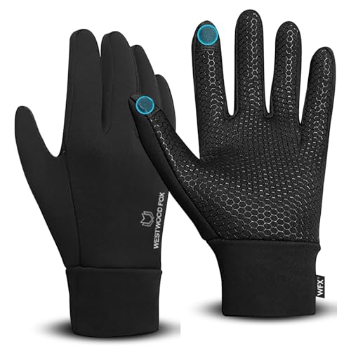 WESTWOOD FOX Fahrradhandschuhe Herren Winter Touchscreen Fahrrad Handschuhe Thermo Winddichte Fleece-Winterhandschuhe Laufen Rads Damen Radsporthandschuhe rutschfeste Stoßdä (Schwarze Manschette, M) WESTWOOD FOX Fahrradhandschuhe Herren Winter Touchscreen Fahrrad Handschuhe Thermo Winddichte Fleece-Winterhandschuhe Laufen Rads Damen Radsporthandschuhe rutschfeste Stoßdä (Schwarze Manschette, M) von WESTWOOD FOX