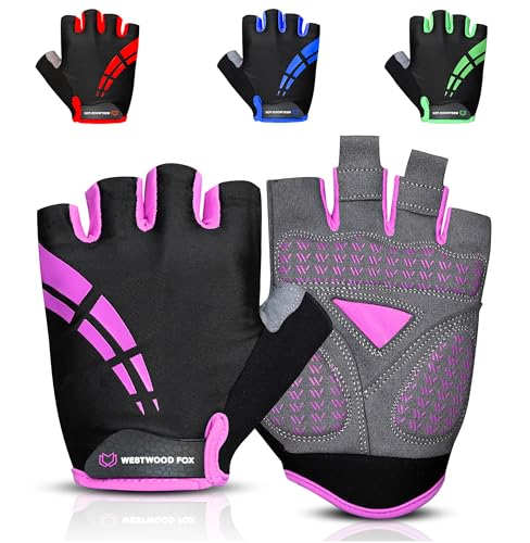 WESTWOOD FOX Fahrradhandschuhe für Herren und Damen, Halbfinger, Unisex, Gel-gepolstert, rutschfest, atmungsaktiv, stoßdämpfend, griffige Handfläche, Fahrrad, Sommer, Reiten, MTB-Fahrradhandschuhe, WESTWOOD FOX Fahrradhandschuhe für Herren und Damen, Halbfinger, Unisex, Gel-gepolstert, rutschfest, atmungsaktiv, stoßdämpfend, griffige Handfläche, Fahrrad, Sommer, Reiten, MTB-Fahrradhandschuhe, von WESTWOOD FOX
