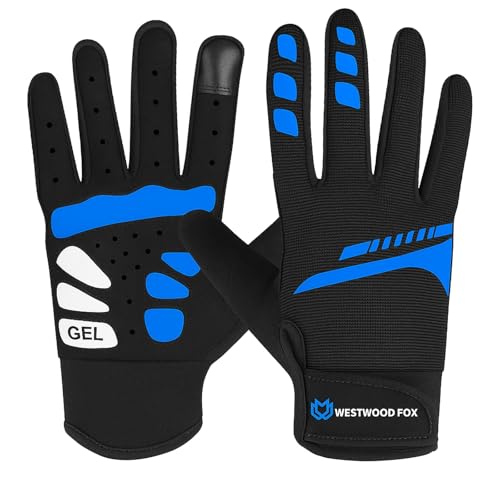 WESTWOOD FOX Fahrradhandschuhe für Männer und Frauen Vollfinger rutschfeste atmungsaktive Touchscreen-Mountainbike-Handschuhe für MTB-Fahrten BMX ATV Straßenrennen Fahrradfahren Klettern WESTWOOD FOX Fahrradhandschuhe für Männer und Frauen Vollfinger rutschfeste atmungsaktive Touchscreen-Mountainbike-Handschuhe für MTB-Fahrten BMX ATV Straßenrennen Fahrradfahren Klettern von WESTWOOD FOX