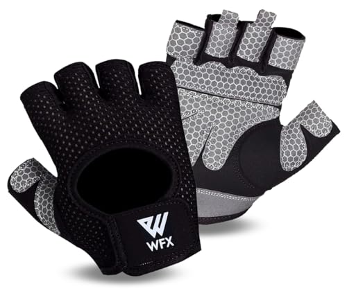 WESTWOOD FOX Fitness Handschuhe Atmungsaktive Trainingshandschuhe für Damen und Herren Gewichtheberhandschuhe Bodybuilding Gym Übung rutschfestes Crossfit Krafttraining (Schwarz ohne Handgelenk, XL) WESTWOOD FOX Fitness Handschuhe Atmungsaktive Trainingshandschuhe für Damen und Herren Gewichtheberhandschuhe Bodybuilding Gym Übung rutschfestes Crossfit Krafttraining (Schwarz ohne Handgelenk, XL) von WESTWOOD FOX