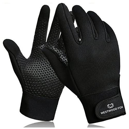 WESTWOOD FOX WFX Thermo-Handschuhe, Winter-Fahrradhandschuhe, Thinsulate, Touchscreen, leicht wasserdicht, rutschfest, winddicht, Herren-Handschuhe, Geschenke für Männer und Frauen, Schwarz, L WESTWOOD FOX WFX Thermo-Handschuhe, Winter-Fahrradhandschuhe, Thinsulate, Touchscreen, leicht wasserdicht, rutschfest, winddicht, Herren-Handschuhe, Geschenke für Männer und Frauen, Schwarz, L von WESTWOOD FOX