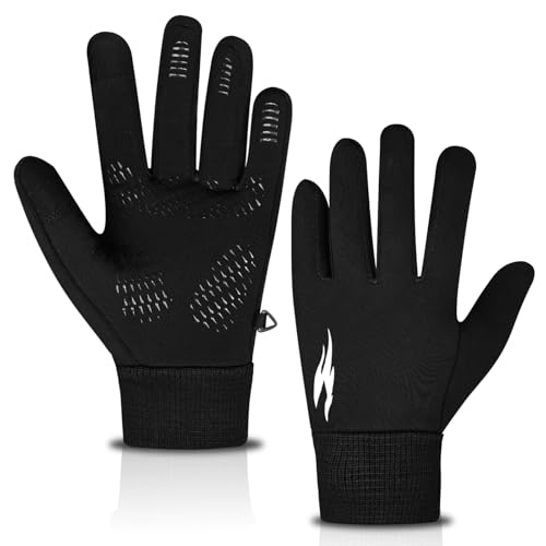 WESTWOOD FOX Laufhandschuhe Touchscreen Anti-Rutsch Elastische Innenhandschuhe Winddicht Lichtreflektierende Winterhandschuhe Wandern Camping Fahrradhandschuhe Herren Damen (Schwarz, L) WESTWOOD FOX Laufhandschuhe Touchscreen Anti-Rutsch Elastische Innenhandschuhe Winddicht Lichtreflektierende Winterhandschuhe Wandern Camping Fahrradhandschuhe Herren Damen (Schwarz, L) von WESTWOOD FOX