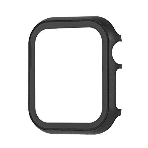 Gehäuse Metall Kompatibel mit Apple Watch Serie 6 40mm mit Displayschutz, Wasserdichte Schutzhülle Aluminium Ultra Slim Hülle Bumper Glitzer Schutzcase Kompatibel mit Apple iWatch 40mm Series 4/5/6/SE von WFCKPQF