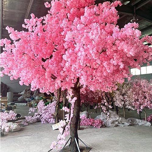 Künstlicher Kirschblütenbaum, Dekoration, künstliche Sakura-Blumenbäume, handgefertigt, rosa Baum für Innen- und Außengärten, Hochzeiten und das Home-Office, 2,5 x 2,5 m/8,2 x 8,2 ft Dekoration von WFRUEDWC