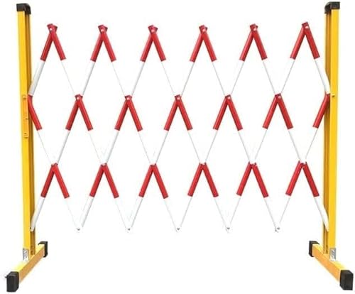 WFRUEDWC Absperrzaun, Fußgängerzaun, Zaunsockel mit 2 Rädern, Zaun für Schulbaustellen (Rot 1,2x2,5m) von WFRUEDWC