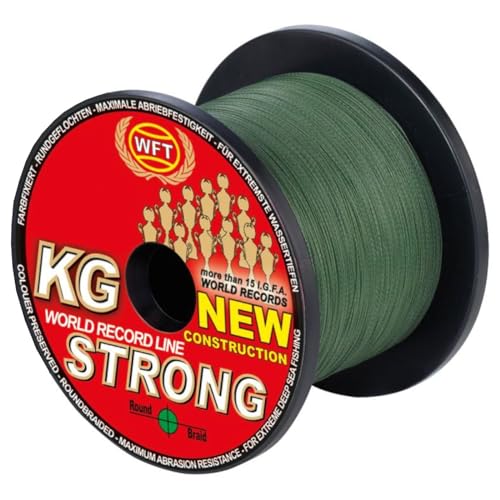 WFT 0,52mm 86kg Strong Green - 600m geflochtene Angelschnur, Geflechtschnur, Schnur zum Meeresangeln WFT 0,52mm 86kg Strong Green - 600m geflochtene Angelschnur, Geflechtschnur, Schnur zum Meeresangeln von WFT