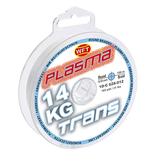 WFT KG Plasma round 150m geflochtene Schnur 0,08mm-0,36mm, Durchmesser:0.12mm, Farbe:Transparent von WFT