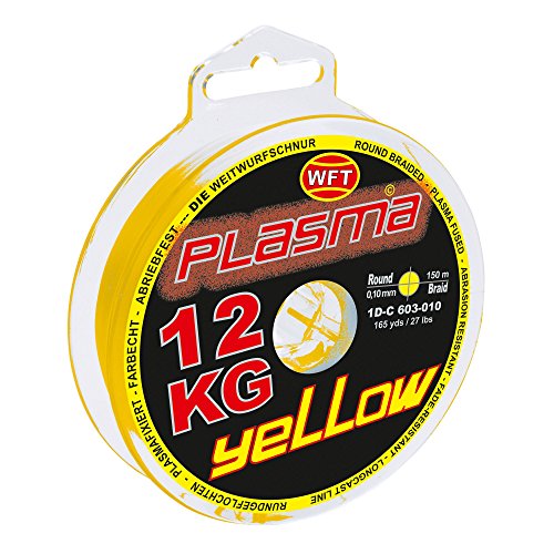 WFT KG Plasma Round 150m geflochtene Schnur 0,08mm-0,36mm, Durchmesser:0.12mm, Farbe:Gelb WFT KG Plasma Round 150m geflochtene Schnur 0,08mm-0,36mm, Durchmesser:0.12mm, Farbe:Gelb von WFT