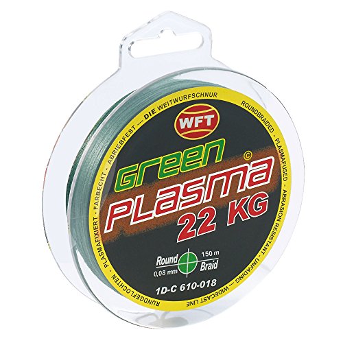 WFT KG Plasma Round 150m geflochtene Schnur 0,08mm-0,36mm, Durchmesser:0.14mm, Farbe:Grün WFT KG Plasma Round 150m geflochtene Schnur 0,08mm-0,36mm, Durchmesser:0.14mm, Farbe:Grün von WFT