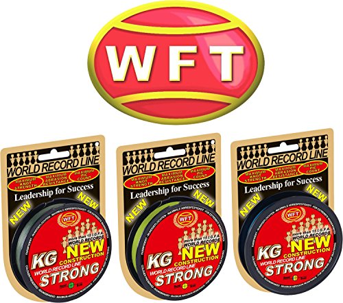 WFT KG Strong 300m 0,18mm 22kg, geflochtene Schnur, Meeresschnur, Angelschnur, Geflechtschnur, Farbe:Gelb WFT KG Strong 300m 0,18mm 22kg, geflochtene Schnur, Meeresschnur, Angelschnur, Geflechtschnur, Farbe:Gelb von WFT