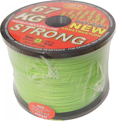 WFT 0,39mm 67kg Strong Chartreuse - 600m geflochtene Angelschnur, Geflechtschnur zum Meeresangeln WFT 0,39mm 67kg Strong Chartreuse - 600m geflochtene Angelschnur, Geflechtschnur zum Meeresangeln von WFT