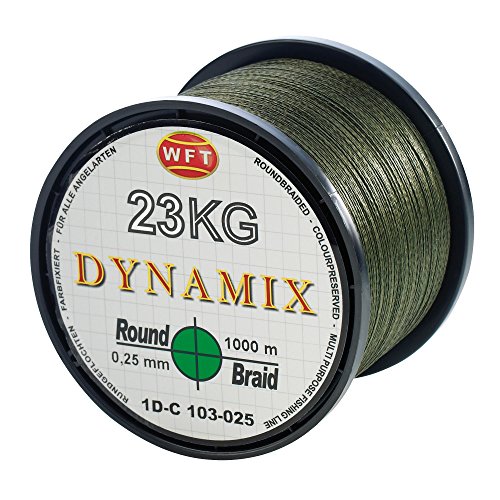 WFT Round Dynamix 1000m geflochtene Angelschnur, Durchmesser:0.30mm, Farbe:Grün WFT Round Dynamix 1000m geflochtene Angelschnur, Durchmesser:0.30mm, Farbe:Grün von WFT