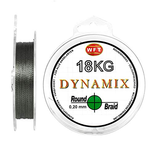 WFT Round Dynamix 300m Angelschnur geflochten rund - 0.20mm - Grün #1D-C 101-020 von WFT