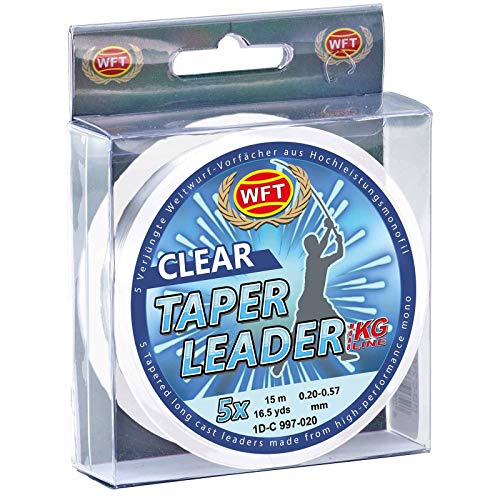 WFT Taper Leader 0,35-0,57 Clear 5x15m von WFT