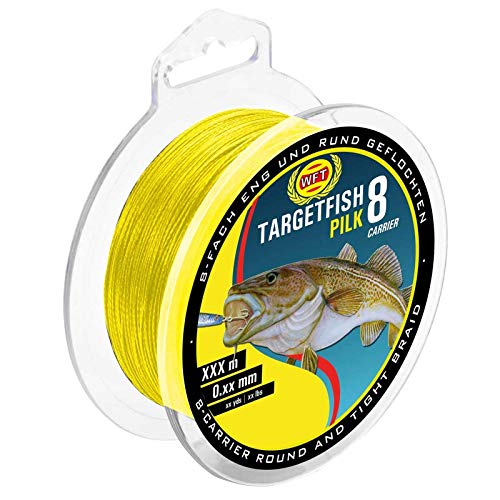 WFT TF8 Pilk gelb 220m - geflochtene Angelschnur zum Meeresangeln, Schnur zum Pilkangeln, Pilkschnur, Dorschschnur, Meeresschnur, Durchmesser/Tragkraft:0.22mm / 20kg Tragkraft WFT TF8 Pilk gelb 220m - geflochtene Angelschnur zum Meeresangeln, Schnur zum Pilkangeln, Pilkschnur, Dorschschnur, Meeresschnur, Durchmesser/Tragkraft:0.22mm / 20kg Tragkraft von WFT