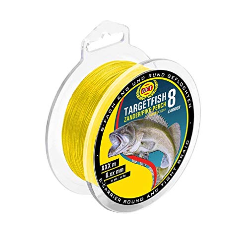 WFT TF8 Zander Yellow 150m - Angelschnur zum Zanderangeln, geflochtene Schnur, Zanderschnur zum Spinnfischen, Durchmesser/Tragkraft:0.10mm / 7kg Tragkraft WFT TF8 Zander Yellow 150m - Angelschnur zum Zanderangeln, geflochtene Schnur, Zanderschnur zum Spinnfischen, Durchmesser/Tragkraft:0.10mm / 7kg Tragkraft von WFT